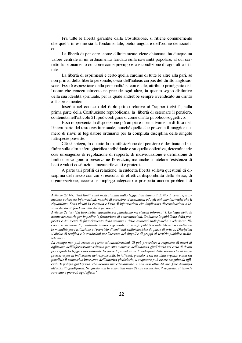 Anteprima della tesi: Diritto di cronaca e deontologia della professione giornalistica, Pagina 12