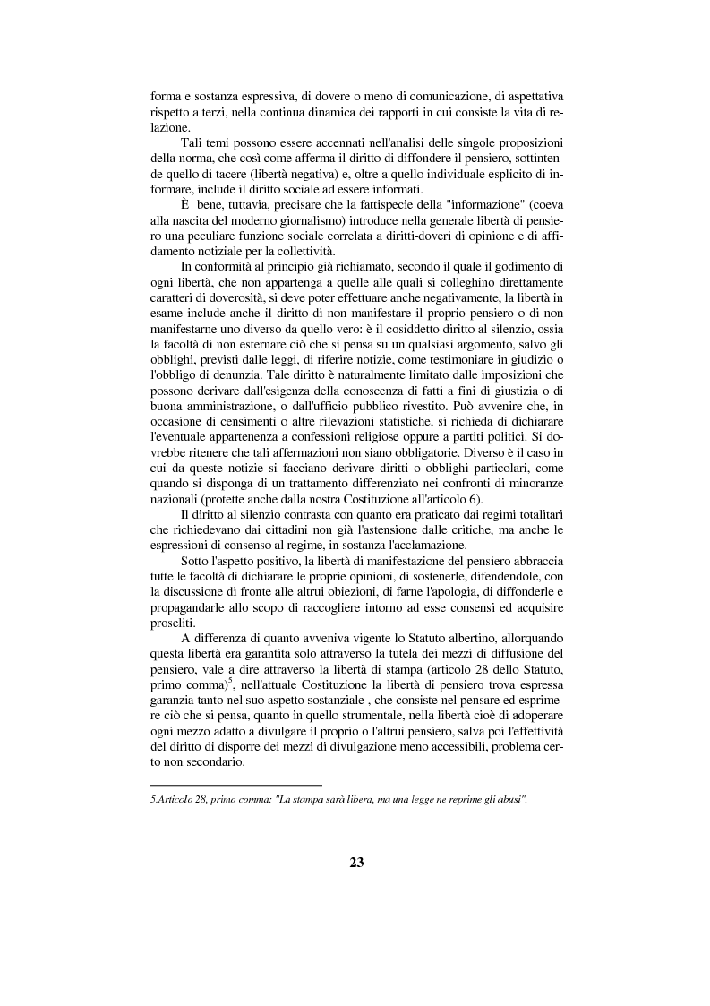 Anteprima della tesi: Diritto di cronaca e deontologia della professione giornalistica, Pagina 13