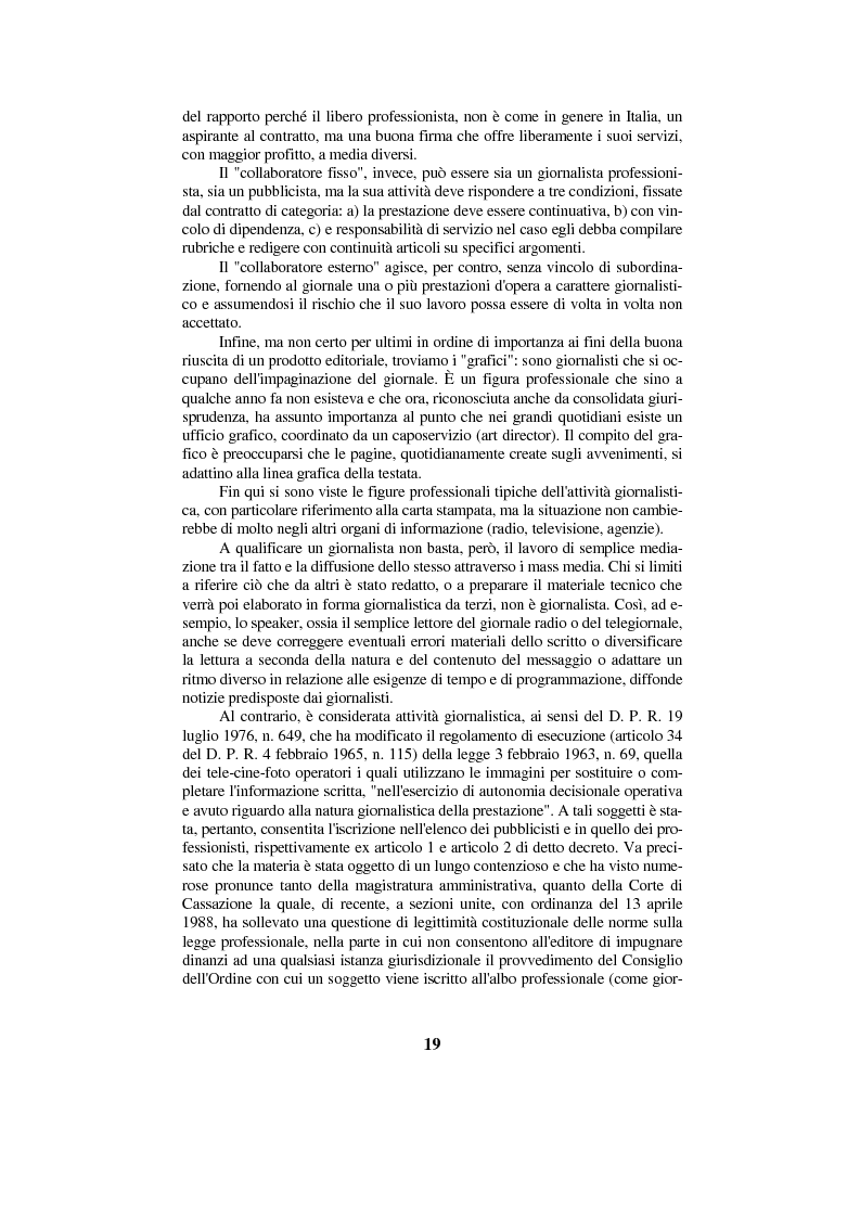 Anteprima della tesi: Diritto di cronaca e deontologia della professione giornalistica, Pagina 9