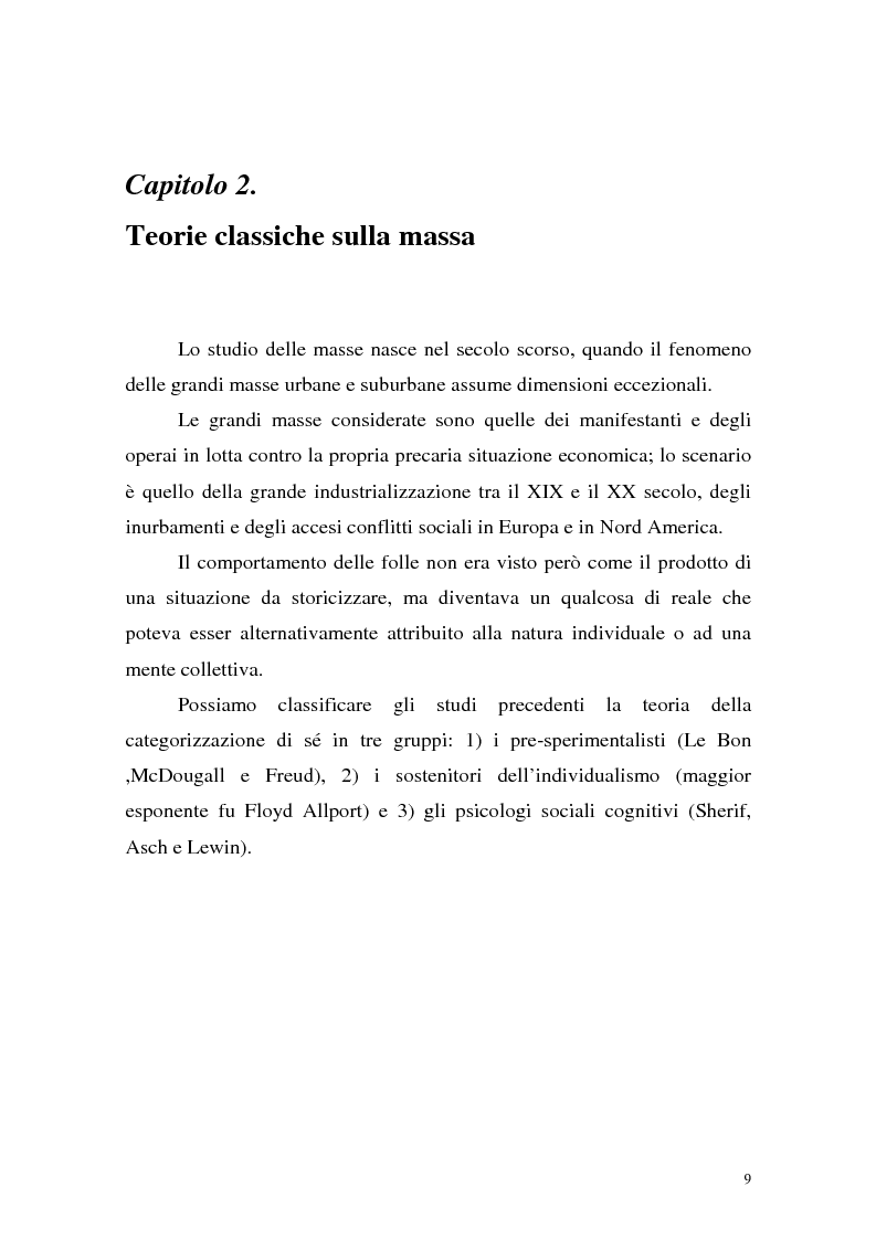 Anteprima della tesi: Processi di depersonalizzazione in un contesto di massa, Pagina 9