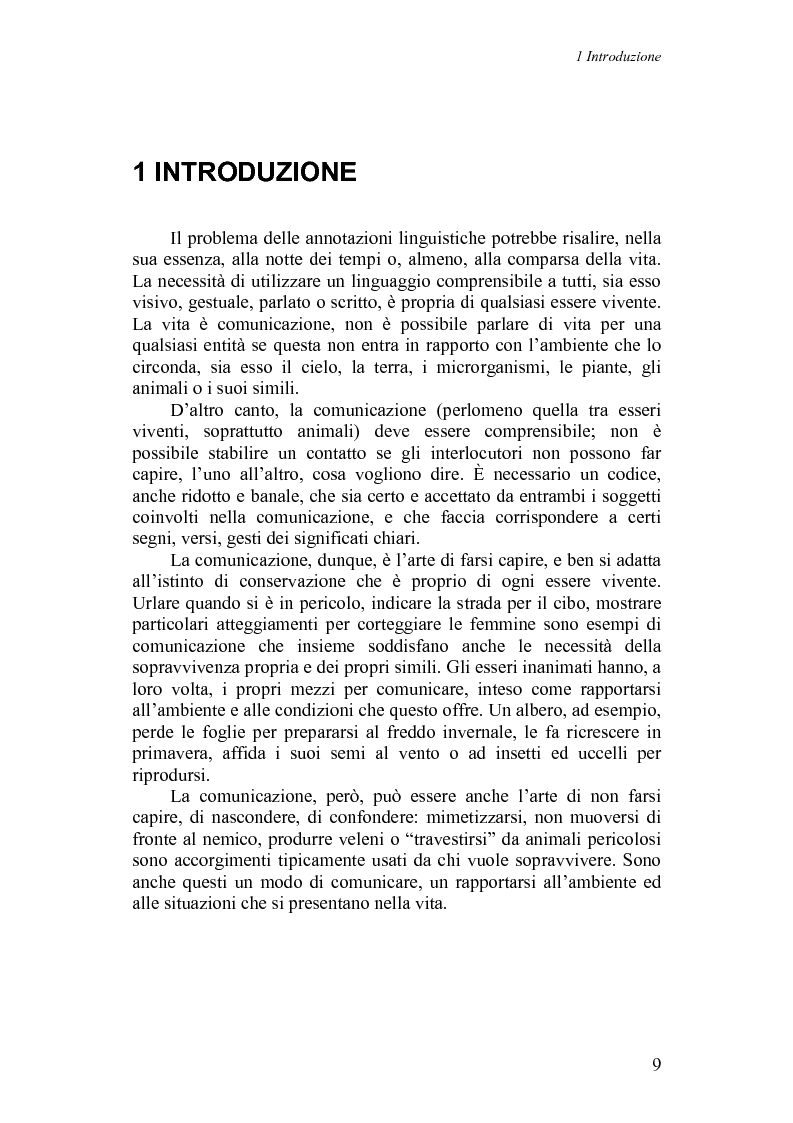Anteprima della tesi: Annotazioni linguistiche: una rassegna, Pagina 4