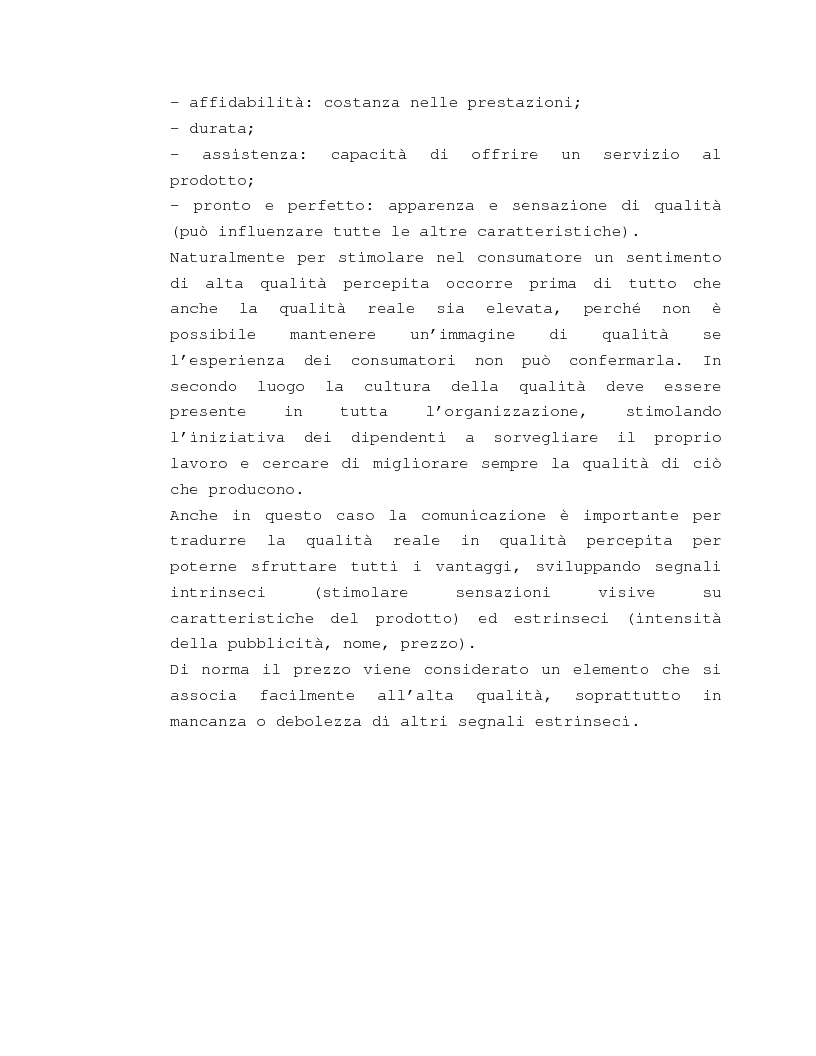 Anteprima della tesi: Costruzione e gestione della marca, Pagina 9