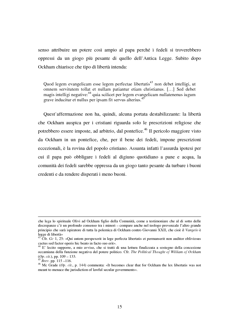 Anteprima della tesi: La Bibbia nel Breviloquium di Ockham. La funzione argomentativa delle citazioni scritturali nel dibattito tra Ockham e i sostenitori della teocrazia pontificia, Pagina 13