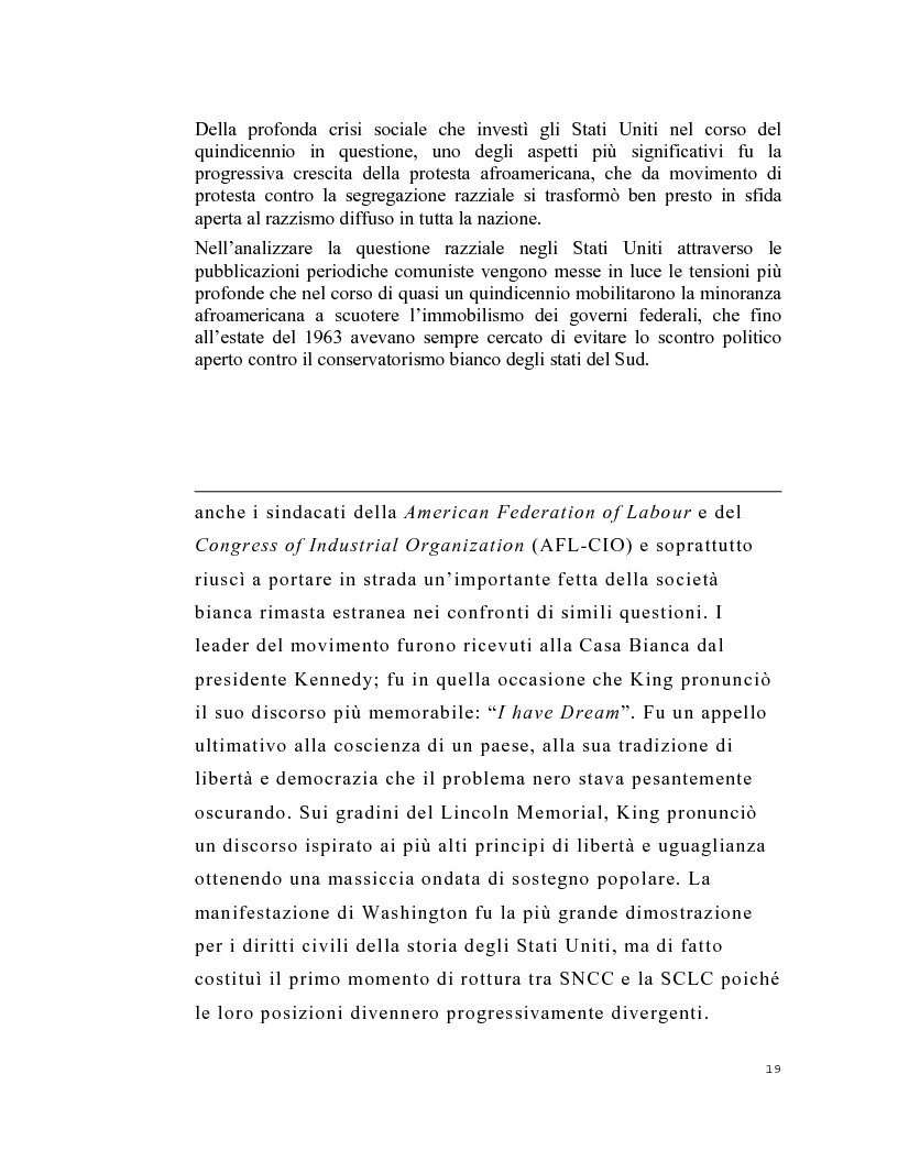 Anteprima della tesi: La stampa periodica comunista italiana e il movimento afroamericano negli Stati Uniti, 1954-68., Pagina 15