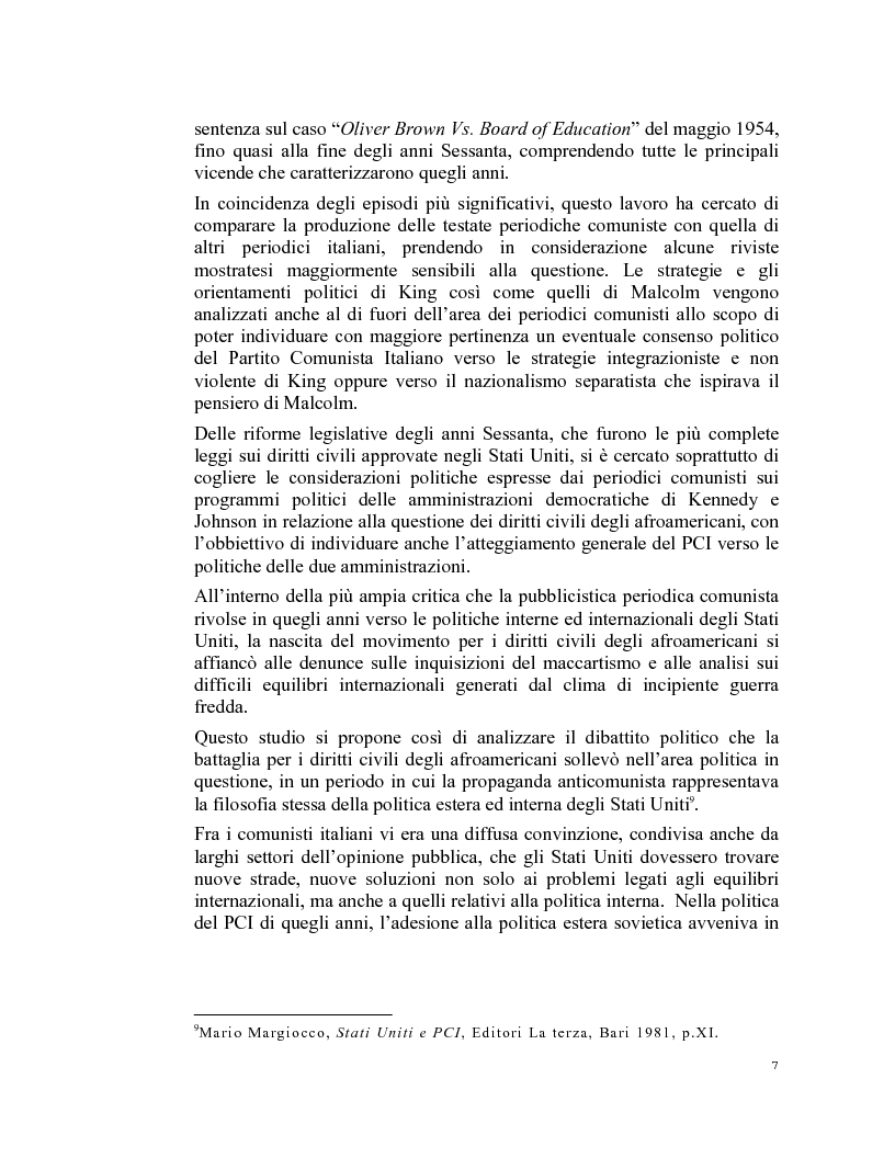 Anteprima della tesi: La stampa periodica comunista italiana e il movimento afroamericano negli Stati Uniti, 1954-68., Pagina 3