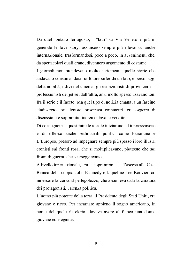 Anteprima della tesi: Love story. Appunti di una storia del gossip in Italia, Pagina 5