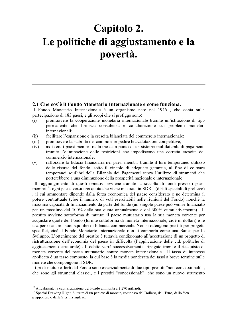 Anteprima della tesi: Gli effetti delle politiche di aggiustamento strutturale del Fmi sulla povertà. Il caso del Messico, Pagina 11