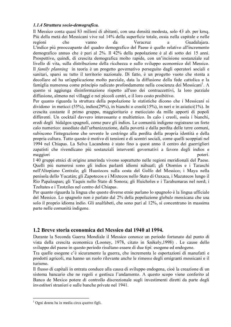 Anteprima della tesi: Gli effetti delle politiche di aggiustamento strutturale del Fmi sulla povertà. Il caso del Messico, Pagina 5