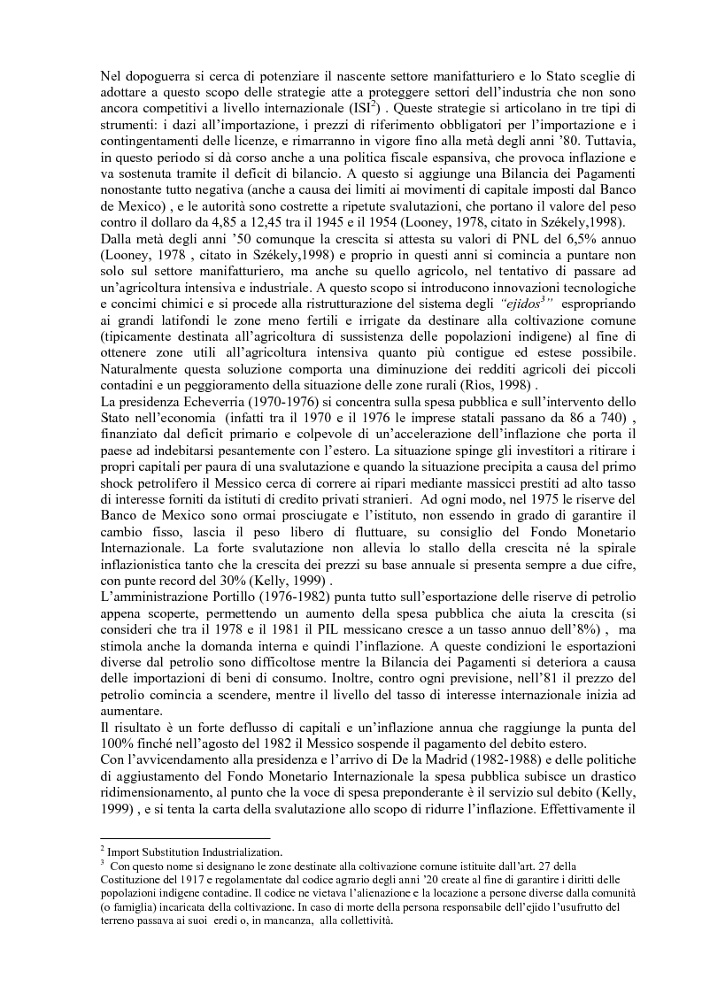 Anteprima della tesi: Gli effetti delle politiche di aggiustamento strutturale del Fmi sulla povertà. Il caso del Messico, Pagina 6