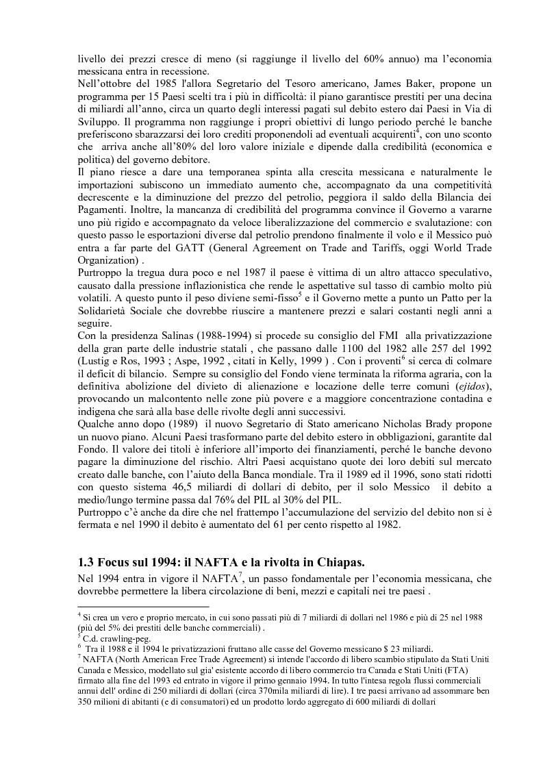 Anteprima della tesi: Gli effetti delle politiche di aggiustamento strutturale del Fmi sulla povertà. Il caso del Messico, Pagina 7