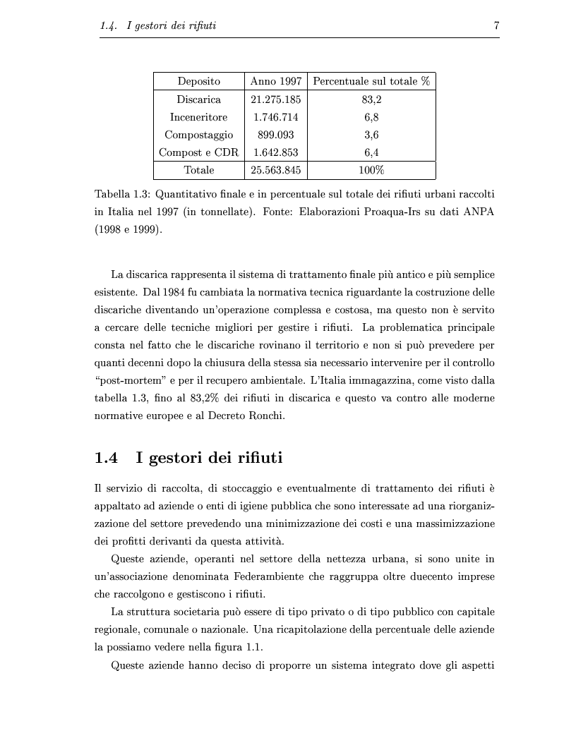 Anteprima della tesi: Determinazione e ottimizzazione dei percorsi di raccolta per i mezzi di un'azienda di igiene urbana: il caso dell'Amiu di Pordenone, Pagina 7