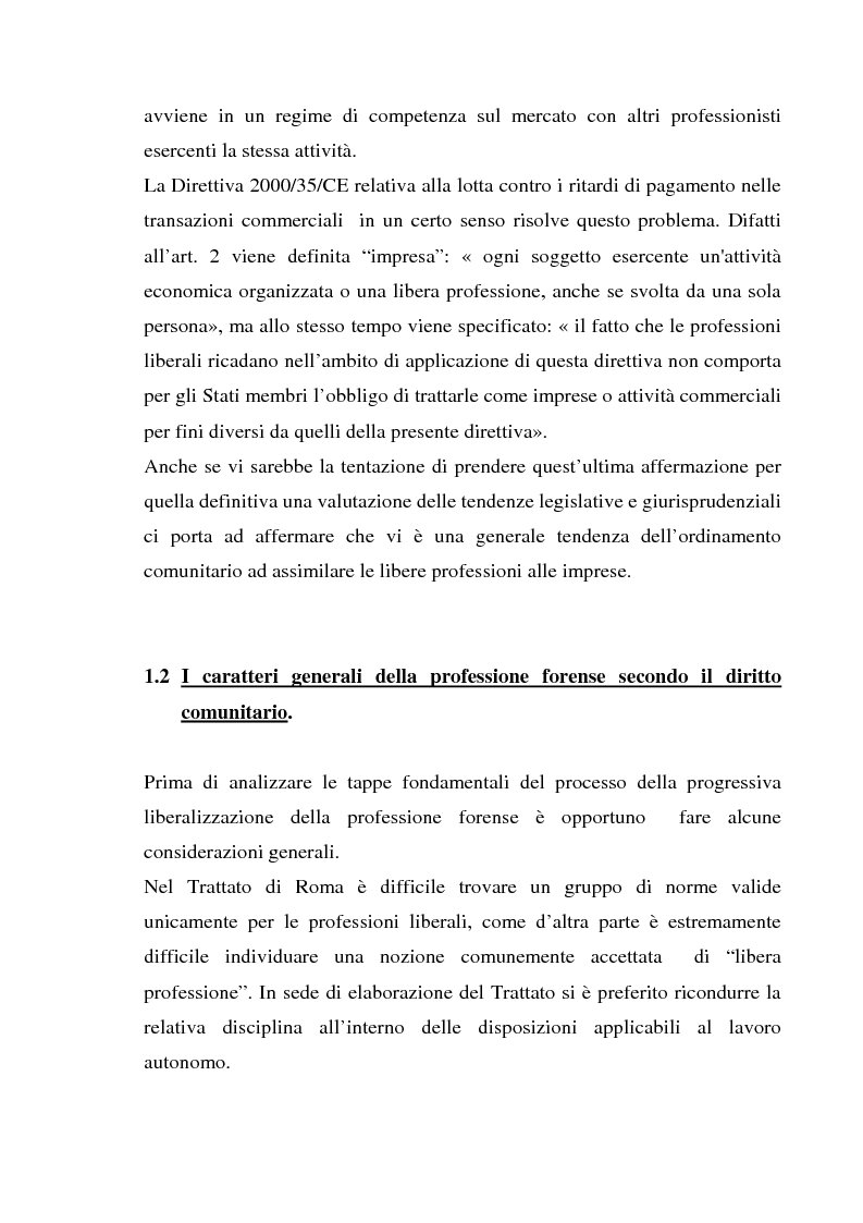 Anteprima della tesi: L'esercizio della professione forense da parte di avvocati di common law in Italia, Pagina 10