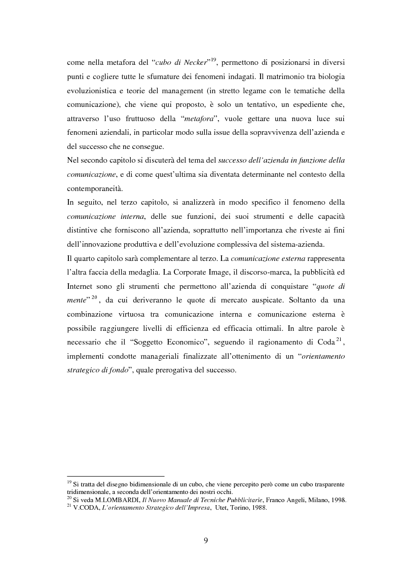 Anteprima della tesi: La comunicazione come leva del successo aziendale, Pagina 5