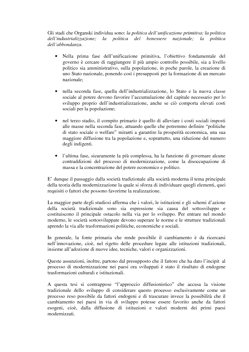 Anteprima della tesi: Rapporto tra sviluppo politico e sviluppo economico: il caso argentino, Pagina 7