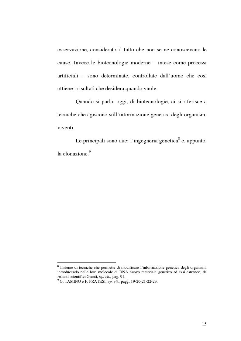 Anteprima della tesi: Problemi etici connessi alle biotecnologie: l'ambivalenza di Faust, Pagina 10