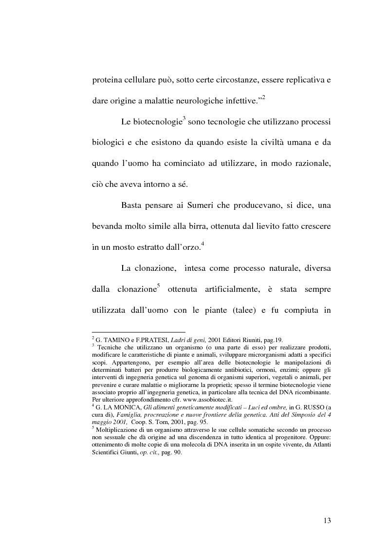Anteprima della tesi: Problemi etici connessi alle biotecnologie: l'ambivalenza di Faust, Pagina 8