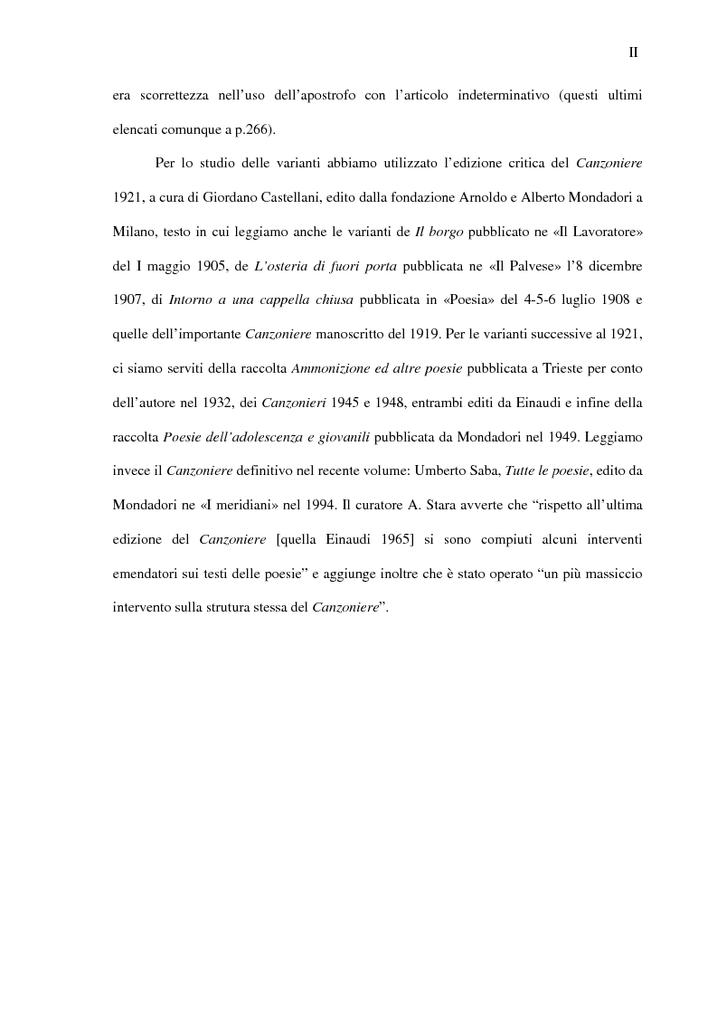 Anteprima della tesi: Saba prima del ''Canzoniere'': ''Poesie'' (1911), Pagina 2