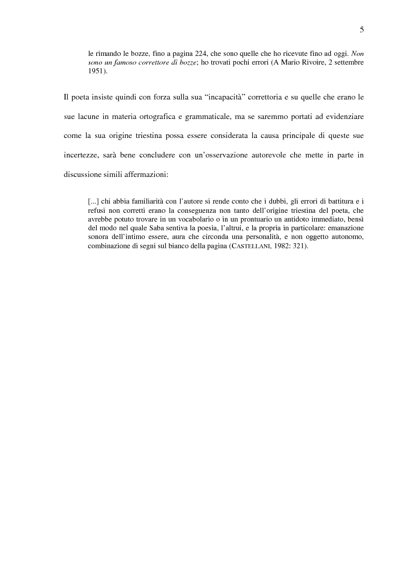 Anteprima della tesi: Saba prima del ''Canzoniere'': ''Poesie'' (1911), Pagina 7