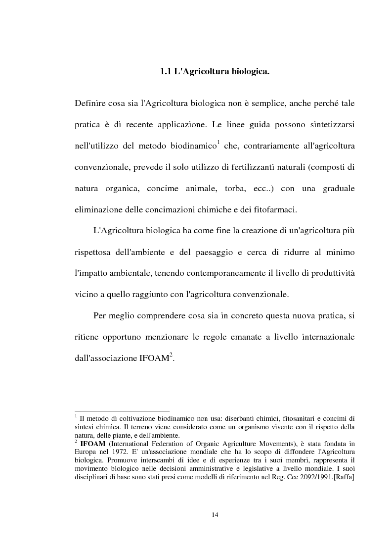 Anteprima della tesi: Le prospettive di sviluppo dell'agricoltura biologica in Calabria, Pagina 10