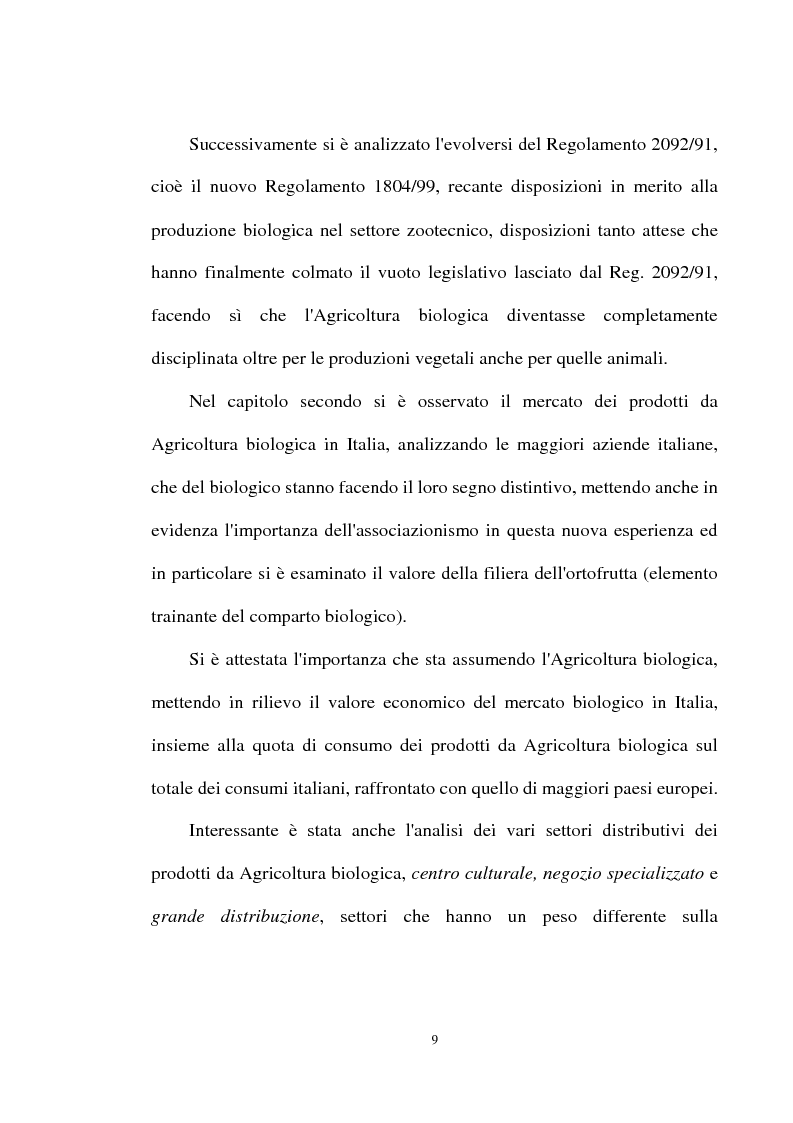Anteprima della tesi: Le prospettive di sviluppo dell'agricoltura biologica in Calabria, Pagina 5
