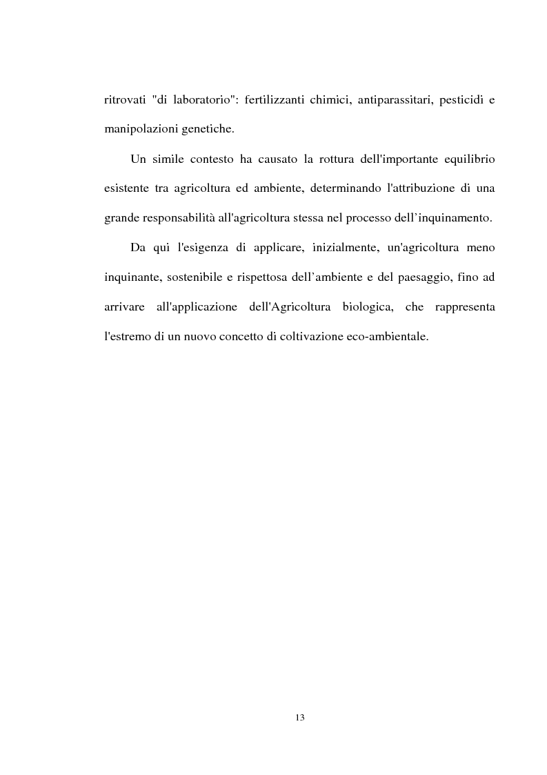 Anteprima della tesi: Le prospettive di sviluppo dell'agricoltura biologica in Calabria, Pagina 9