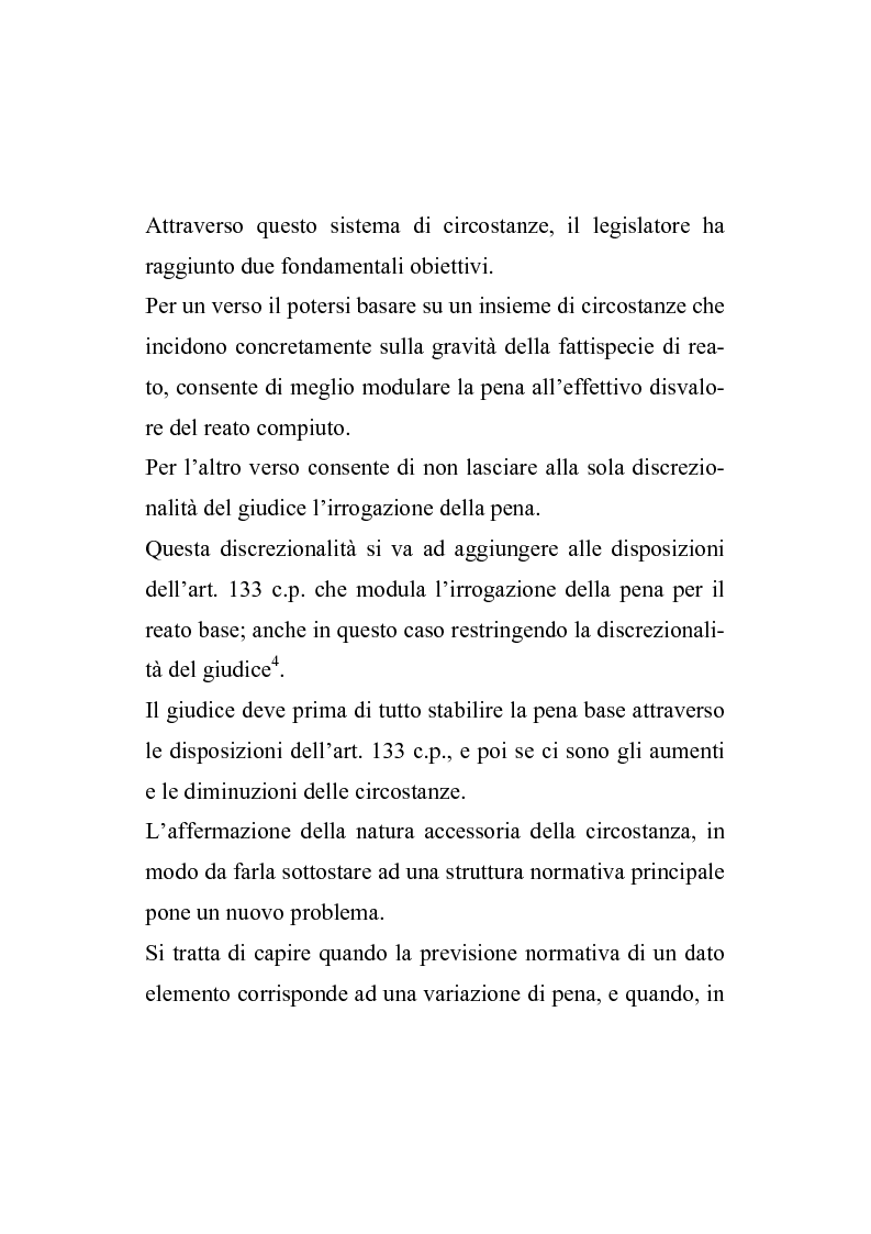 Anteprima della tesi: Il nuovo regime d'imputazione delle circostanze aggravanti, Pagina 3