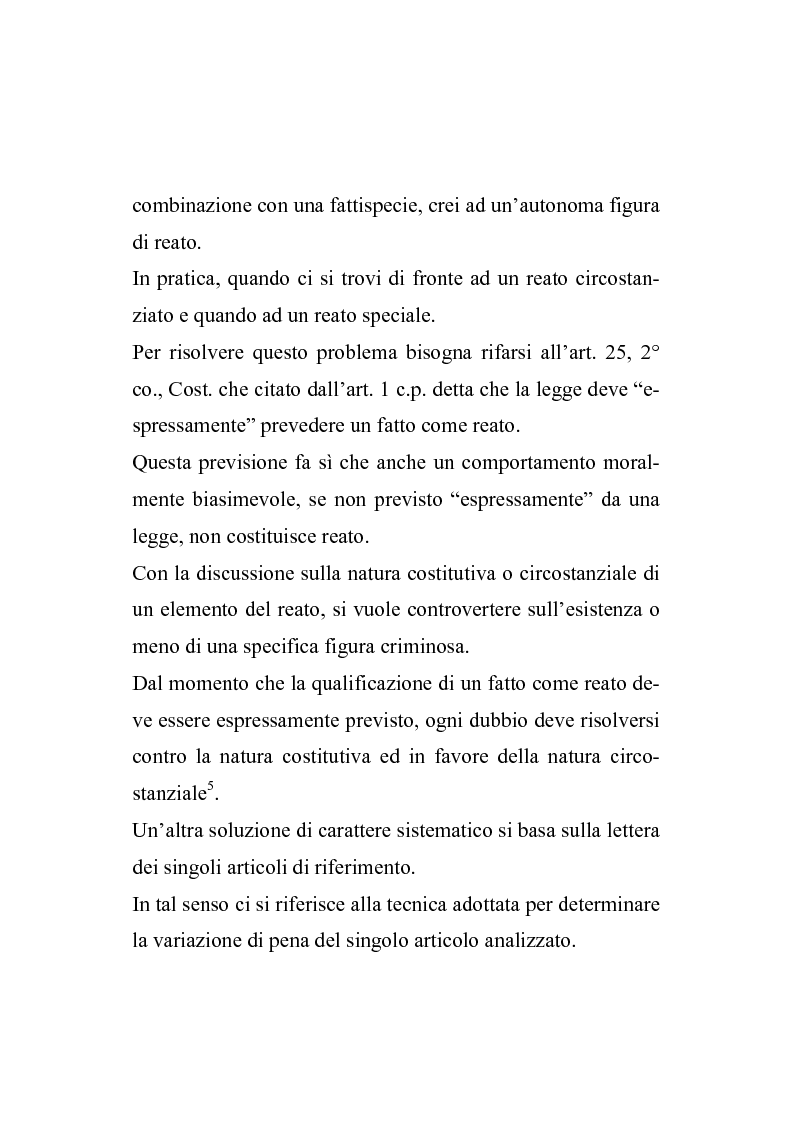Anteprima della tesi: Il nuovo regime d'imputazione delle circostanze aggravanti, Pagina 4