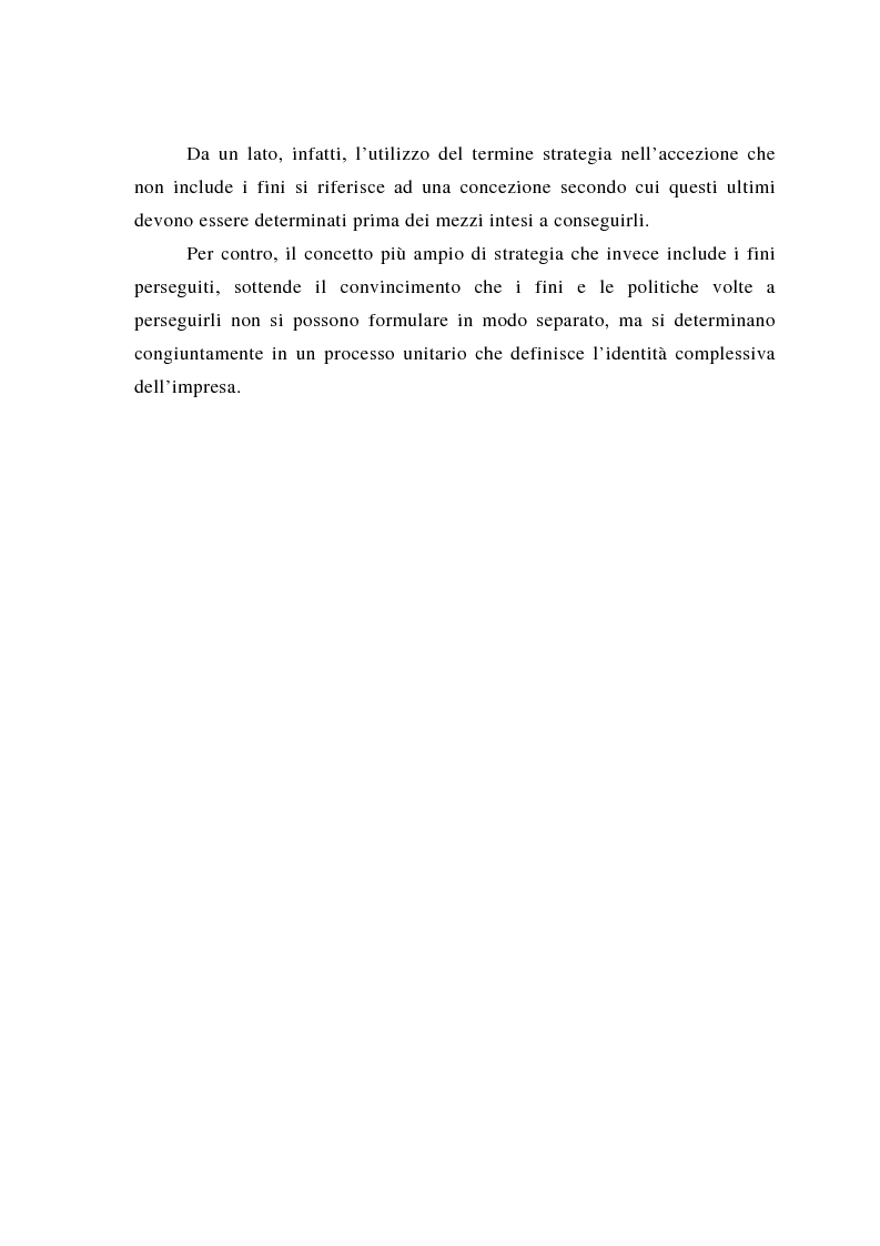 Anteprima della tesi: Il posizionamento strategico come fonte del vantaggio competitivo, Pagina 10