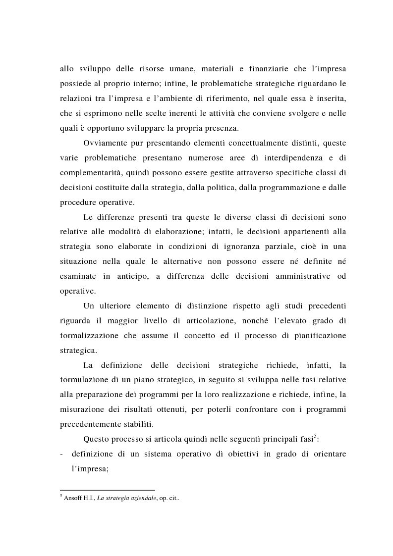 Anteprima della tesi: Il posizionamento strategico come fonte del vantaggio competitivo, Pagina 13
