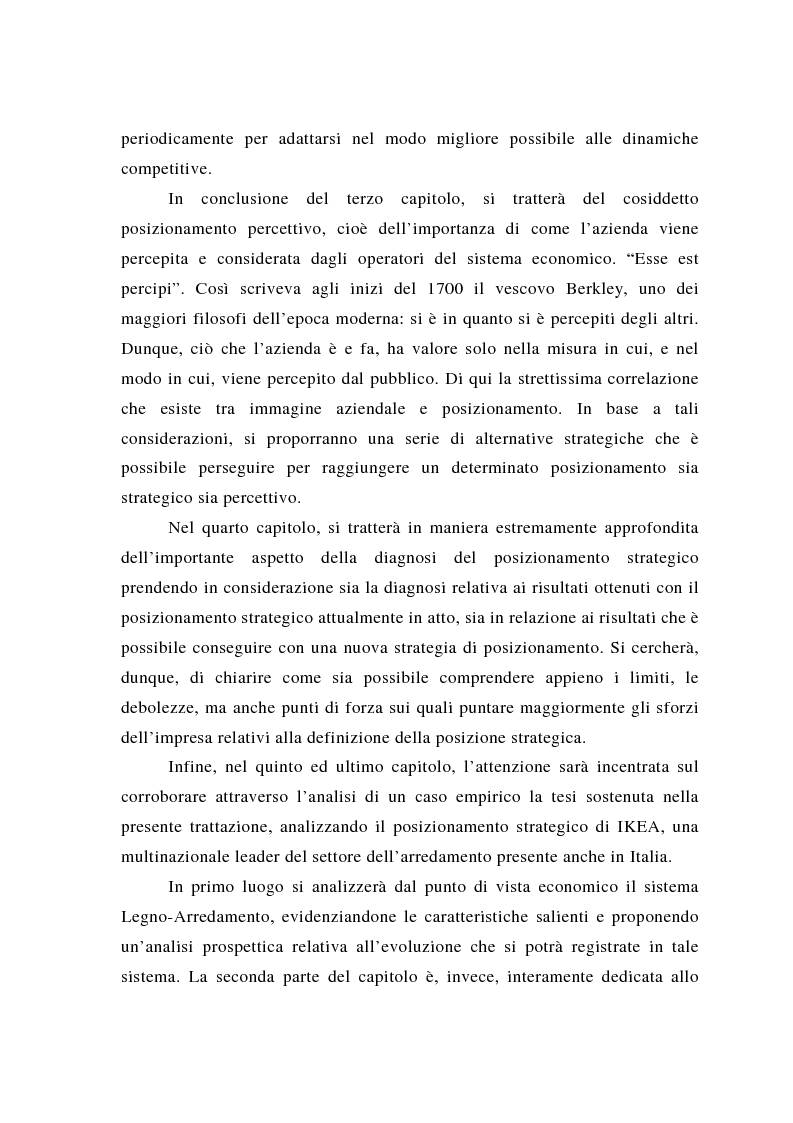 Anteprima della tesi: Il posizionamento strategico come fonte del vantaggio competitivo, Pagina 3