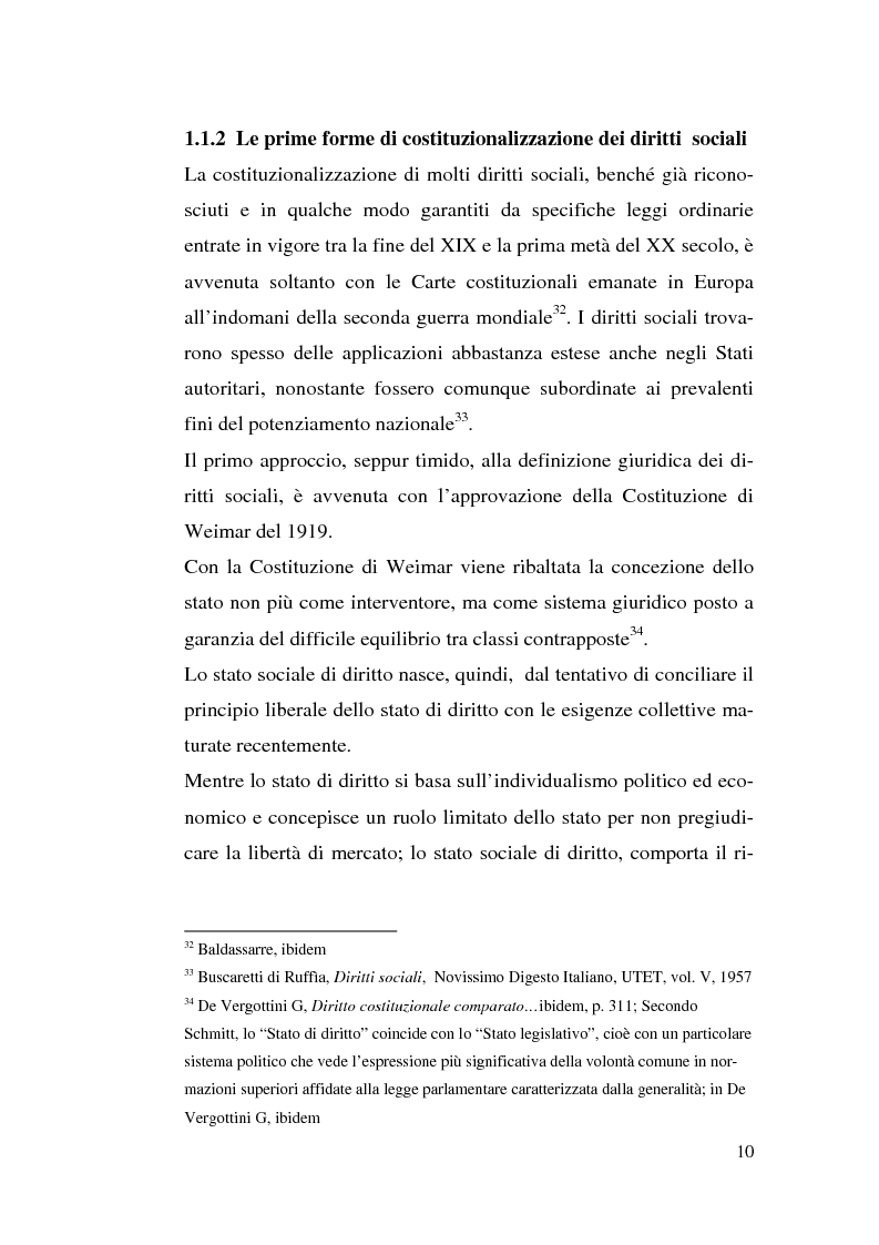Anteprima della tesi: I diritti sociali e l'Unione europea, Pagina 10