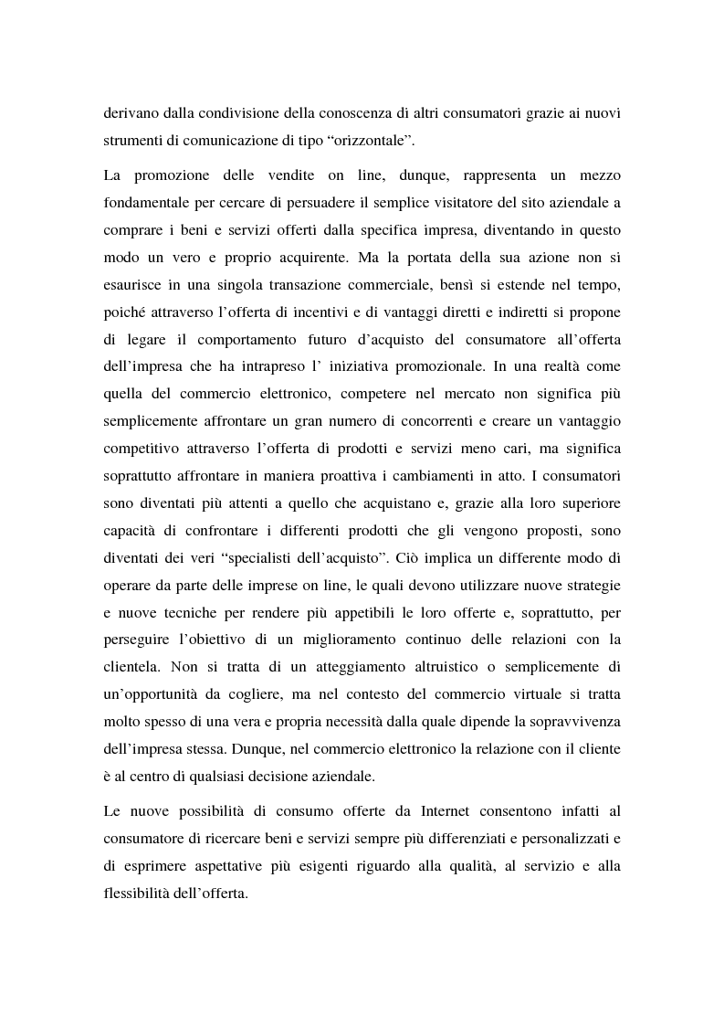 Anteprima della tesi: La promozione delle vendite on line: strategie e tecniche, Pagina 2