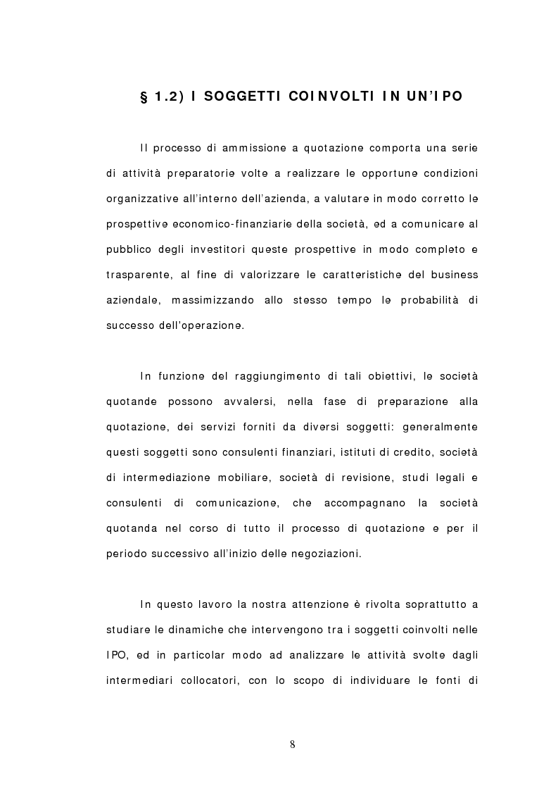 Anteprima della tesi: Ipo: un'analisi delle dinamiche interne e del ruolo dei soggetti coinvolti, Pagina 11