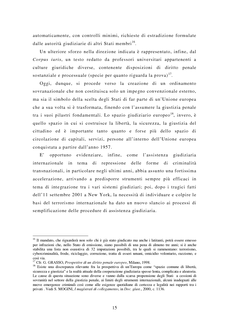 Anteprima della tesi: Le rogatorie internazionali in materia penale, Pagina 10