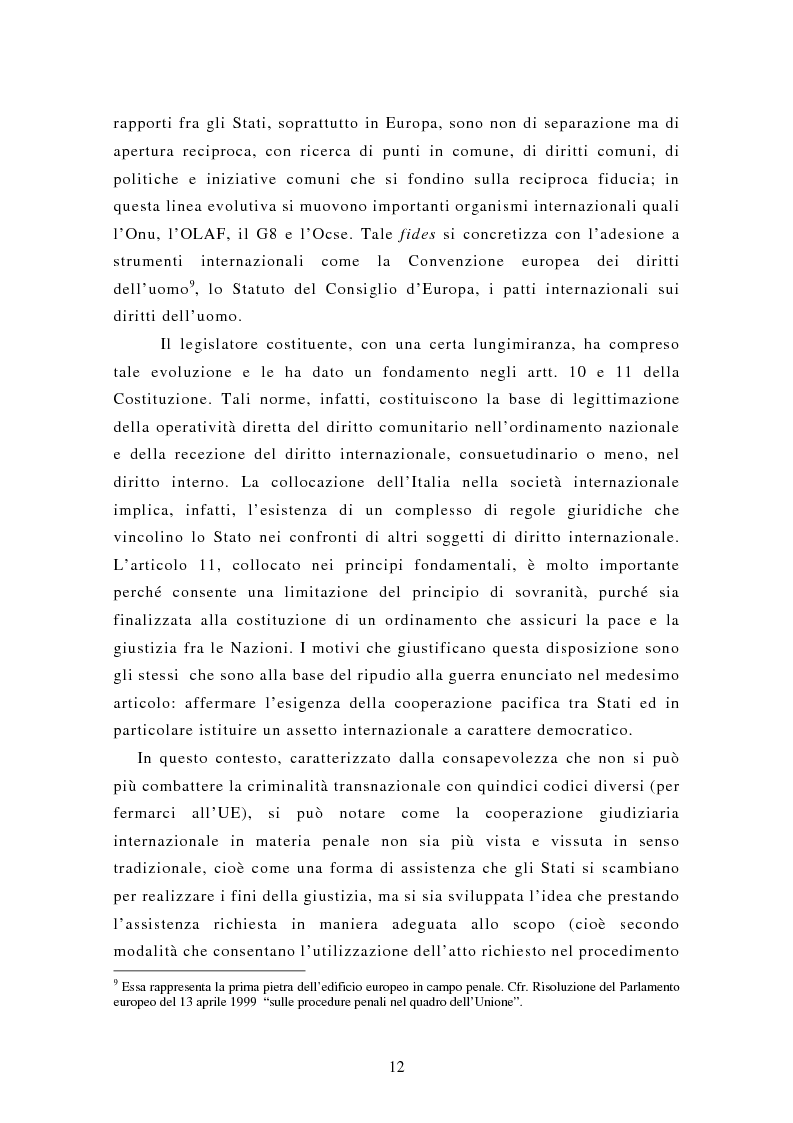 Anteprima della tesi: Le rogatorie internazionali in materia penale, Pagina 7