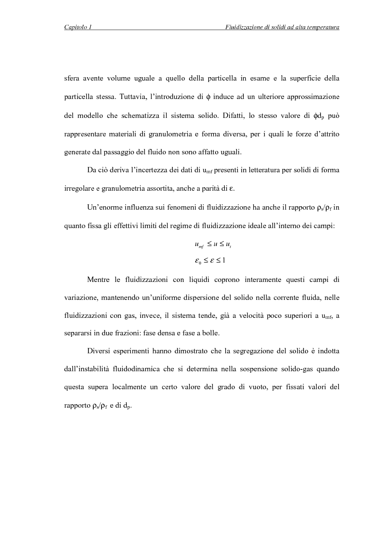 Anteprima della tesi: L'influenza della temperatura sulle proprietà delle fasi di letti fluidizzati di solidi diversi, Pagina 14