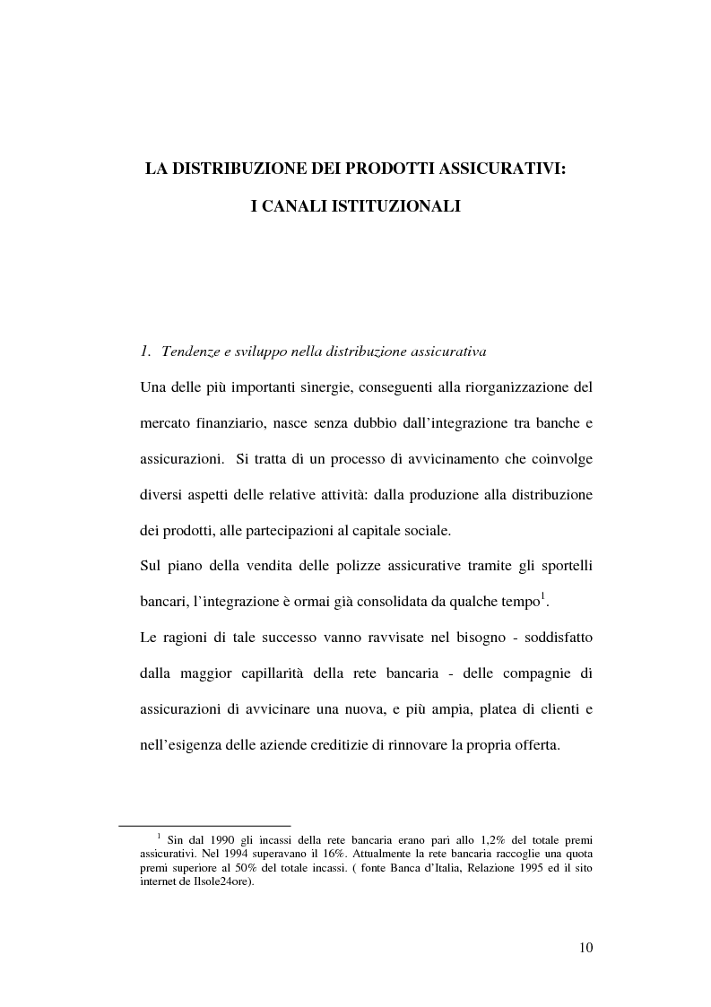 Anteprima della tesi: La bancassicurazione, Pagina 12