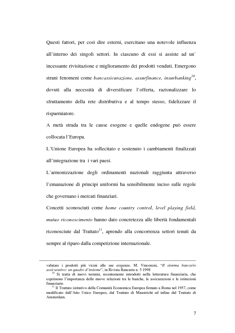 Anteprima della tesi: La bancassicurazione, Pagina 9