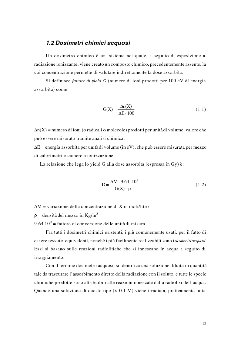 Anteprima della tesi: Studio e messa a punto di una tecnica innovativa per misure tridimensionali di dose assorbita in campi di radazione ionizzante, Pagina 6
