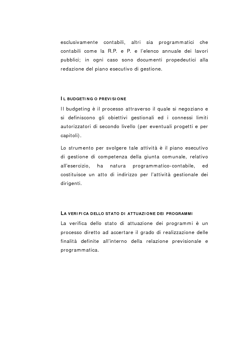 Anteprima della tesi: Il Peg nella contabilità comunale, Pagina 15