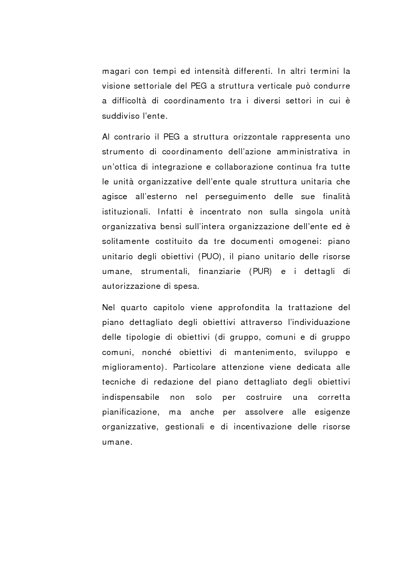 Anteprima della tesi: Il Peg nella contabilità comunale, Pagina 6
