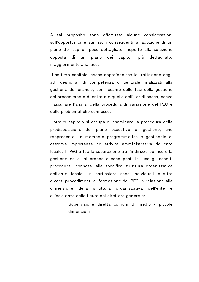 Anteprima della tesi: Il Peg nella contabilità comunale, Pagina 9