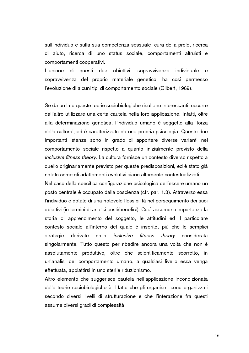 Anteprima della tesi: Modelli eziopatogenetici nelle teorie dei sistemi motivazionali: un confronto fra il modello cognitivo-evoluzionista di G. Liotti e la prospettiva psicoanalitica di J. D. Lichtenberg, Pagina 13
