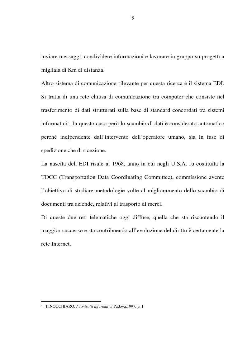 Anteprima della tesi: La vendita telematica, Pagina 4