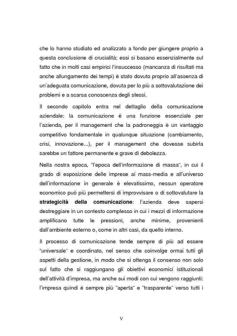 Anteprima della tesi: L'integrazione post-acquisizione nelle operazioni internazionali: il ruolo della comunicazione interna ed esterna, Pagina 5