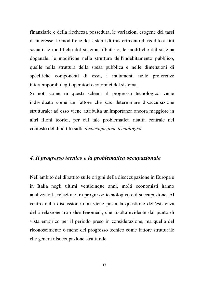 Anteprima della tesi: La disoccupazione strutturale e la gestione del tempo di lavoro in Europa, Pagina 11