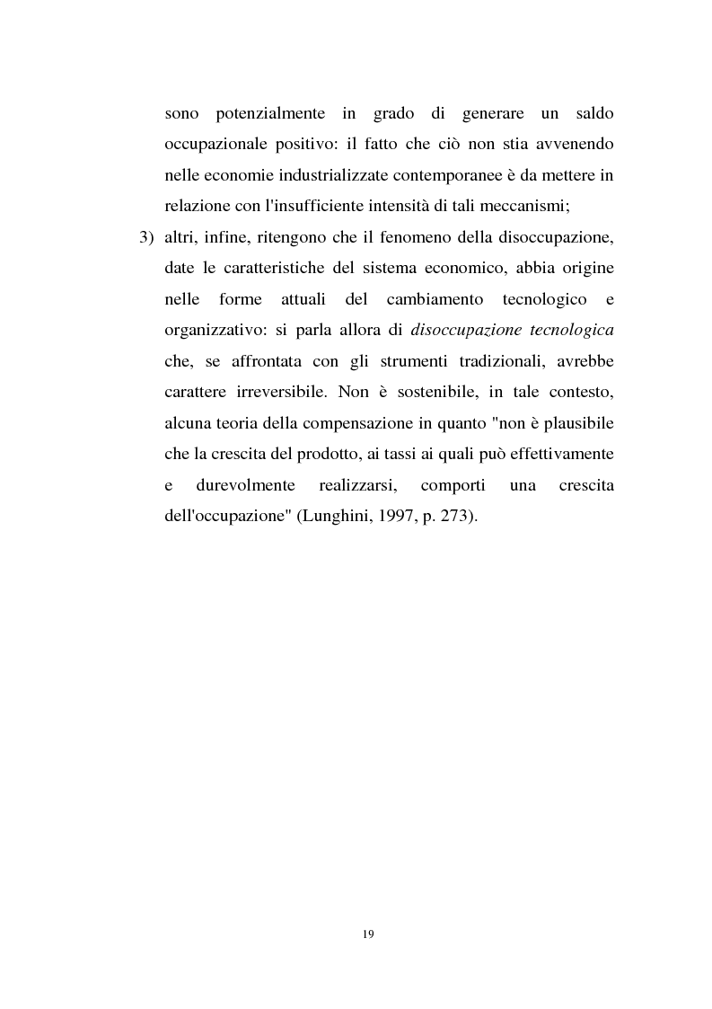 Anteprima della tesi: La disoccupazione strutturale e la gestione del tempo di lavoro in Europa, Pagina 13