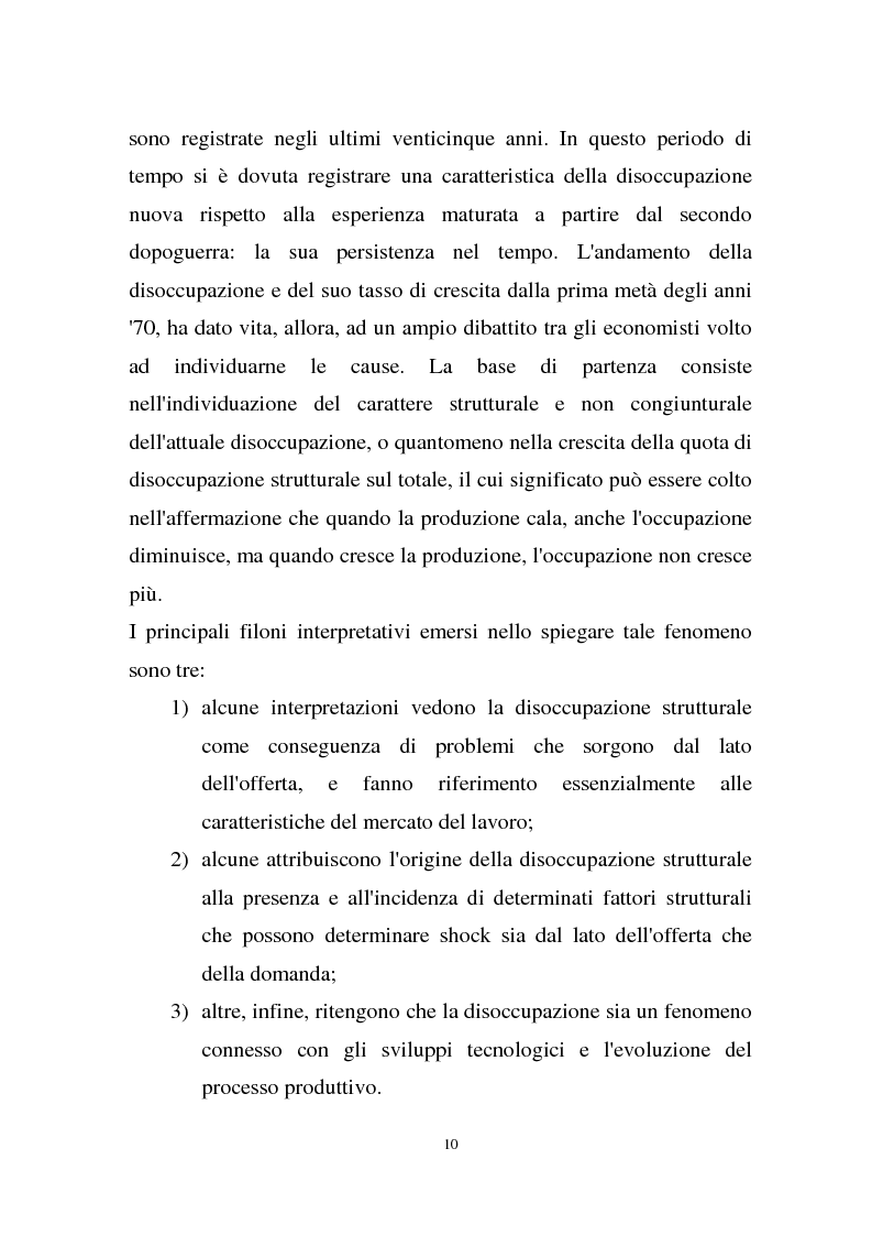 Anteprima della tesi: La disoccupazione strutturale e la gestione del tempo di lavoro in Europa, Pagina 4
