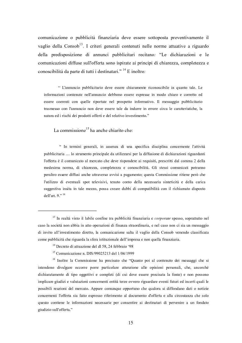 Anteprima della tesi: Comunicazione, immagine e valore d'impresa. Oltre la disclosure: la comunicazione finanziaria come mezzo per costruire la percezione del valore di mercato dell'impresa, Pagina 12