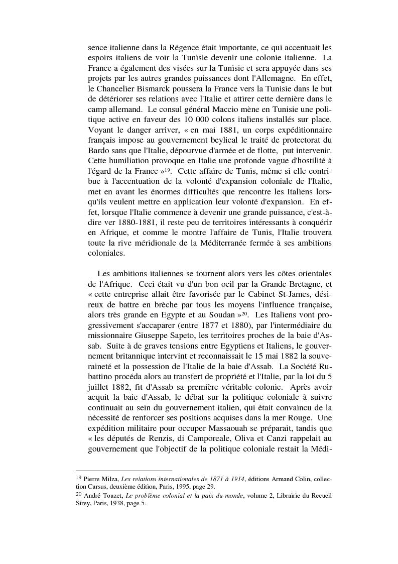 Anteprima della tesi: L'impèrialisme colonial italien depuis Crispi jusqu'à l' Impero, Pagina 8